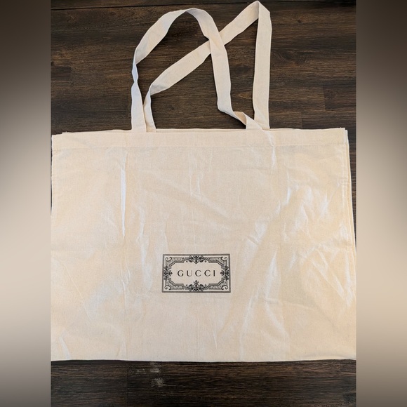 Gucci Cream Canvas Shopper Bag - Picture 2 of 3